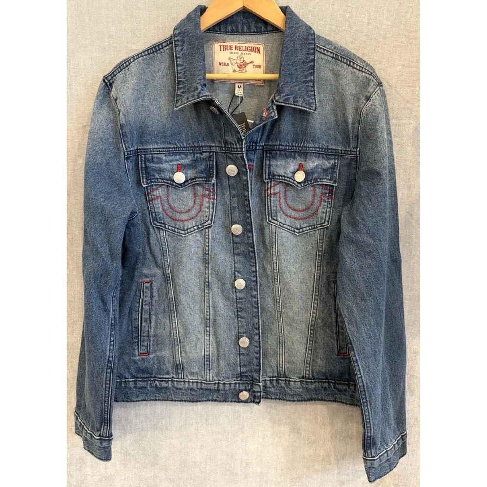 True Religion Men's Trucker Denim Jacket Size L